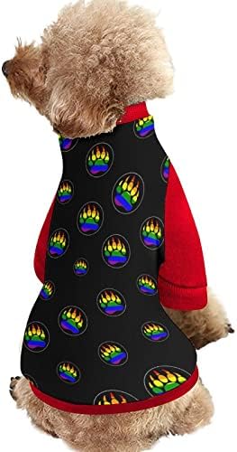 Смешноста на геј геј гордост Виножито мечка шепа за печатење домашно милениче за миленичиња со џемпери за пулвер за кучиња мачка