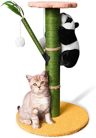 Лиоопет Симпатична Мачка Пост За Мачки Во Затворен Простор, 20 Инчи Мали Столпчиња За Гребење Мачки За Мачиња, Гребење Мачки Од Природа