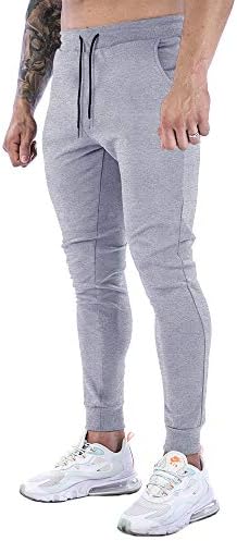 Џемпери на џогер Gansanro Mens, машки тенок вежби за вежбање, атлетски панталони, џемпери за мажи со џебови
