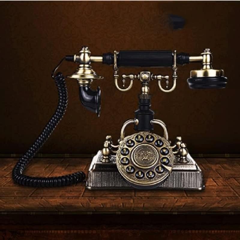MXIAOXIA Класичен антички телефонски гроздобер телефон фиксен телефон