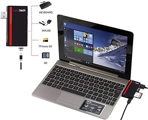 Навитех 2 во 1 ЛАПТОП/Таблет USB 3.0/2.0 Hub Адаптер/Микро USB Влез со Читач НА Sd/Micro SD Картички Компатибилен Со Chuwi Herobook 14.1 Инчен Лаптоп