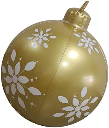 Likeside гигант Божиќ ПВЦ надувување украсена топка, Божиќни надуени украси на отворено празнични надуени топки топки декорација на надувување