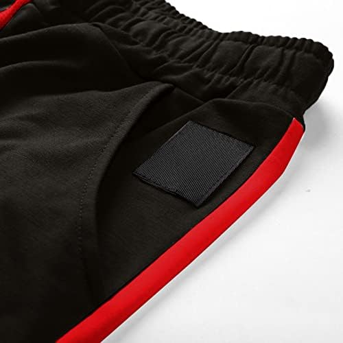 Миашуи Отворено за машки машки модни обични меки панталони спојувајќи цврста боја топло еластично спортски панталони, обични панталони спортови
