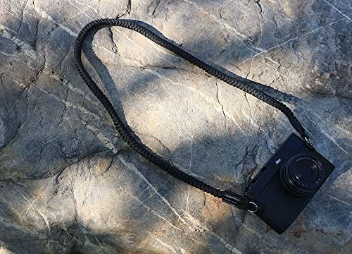 Hithut Paracord Ткаени Камера Вратот Рамо Ремен Рака Компатибилен Со Канон Никон Sony Олимп Pentax Fujifilm Panasonic SLR DSLR Дигитални