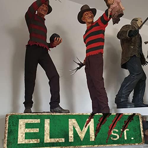 Flinelife Elm Street Знак,16x6, Хорор Филм Метал Знак, Кошмар На Брест Улица Венец Знак