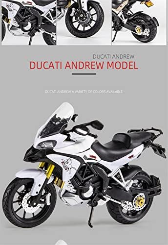 Возила на моделот на скала на Apliqe 1/12 Ducati Multististrada 1200 Enduro легура за трки со моторцикли со моторцикл со метал