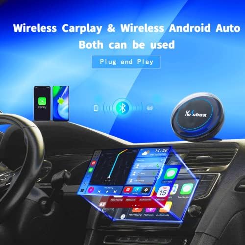 Carplay Ai Кутија Со Netflix YouTube HDMI Надвор-PICASOU 2 Безжичен Apple Carplay &засилувач; Android Авто Автомобил Адаптер