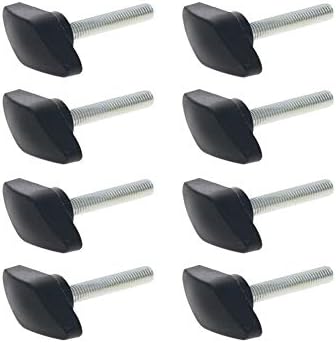 Bettomshin 8pcs m6x35mm рачка за прицврстување за прицврстувачи на завртки за завртки за прицврстувачи на навој на навојна форма црна форма
