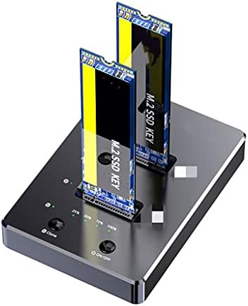 DLOETT Тип C ДО USB 3.0 M. 2 SATA NGFF SSD Хард Диск Докинг Станица Двојна Залив Надворешен Офлајн Клон Адаптер