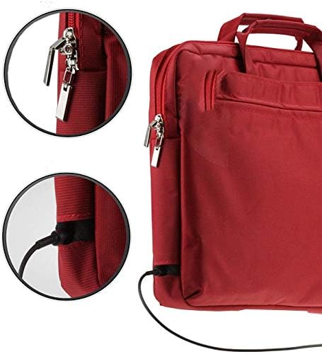 Навитех Црвен Премиум Месинџер/Торба За Носење Компатибилна Со Hp Chromebook 11-v001na 11,6 Инчи