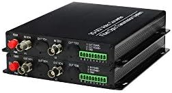 LIGHTEM 2 Канал Напред 3G/HD-SDI Видео + 1 Канал Обратна RS485 Податоци Оптички Влакна Медиуми Конвертор