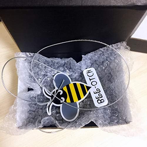 Моден Bumblebee Car Pendant Decor Decor Ornament Wanking Подарок заден поглед на огледала додатоци Автоматско внатрешноста на висина