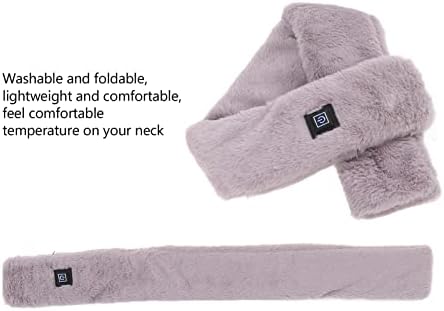 Плаплааобо шал за греење, печење со преклопна удобна загреана шамија топла компресија топла сигурна USB прилагодлива температура