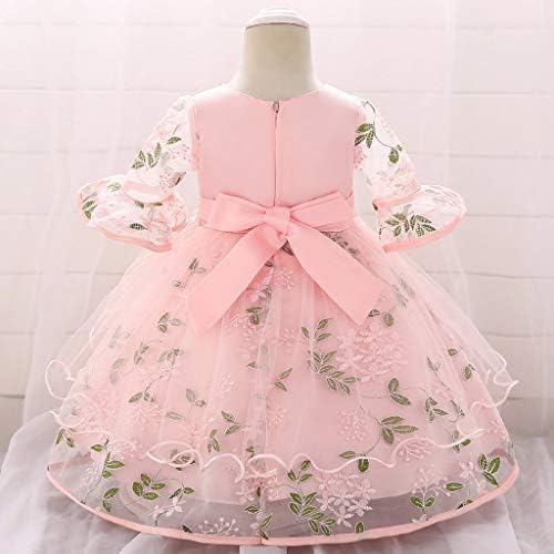 Цвет девојче фустан деверуша принцеза наметка цветна бебешка забава роденденски фустан фустан Девојче венчавка бебе момче фустан