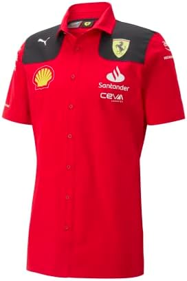 Скудерија Ферари - Тимска кошула од 2023 година - мажи - црвена