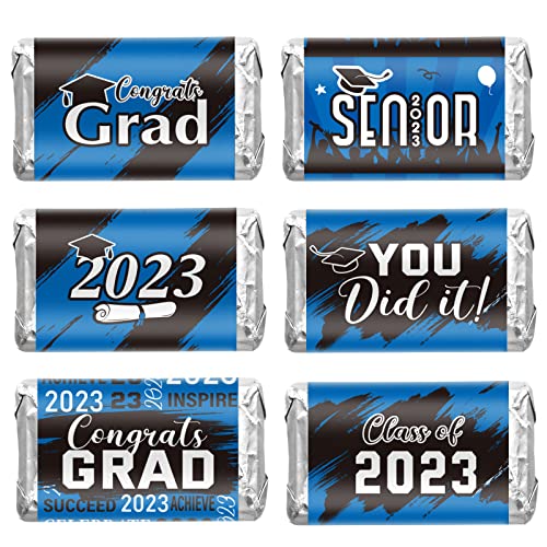 90 парчиња дипломирање налепници за бонбони Декорација 2023 година, Мини Класа за бонбони, Класа за обвивки од 2023 година