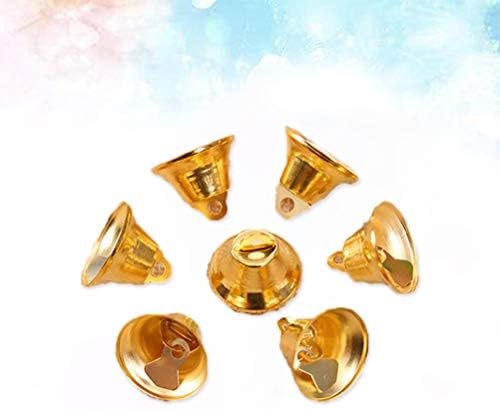 Pretyzoom 10 парчиња 2,1 см метални ingвонки sвона мали украси за накит Божиќни декор приврзоци за забава новогодишна елка