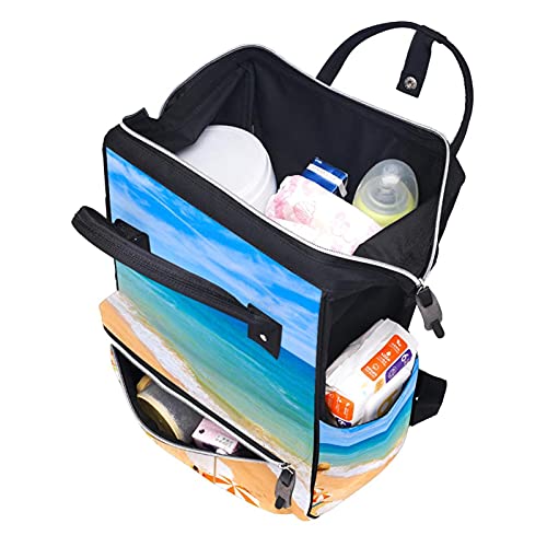 Прекрасни Торби За Торби Со Пелени Од Песочна Плажа Ранец За Мумии Торба За Пелени Со Голем Капацитет За Нега На Бебиња