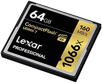 Lexar Professional 1066x 64GB Compactflash Картичка, До 160mb / S Читање, За Професионален Фотограф, Видеограф, Ентузијаст