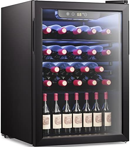 Антарктик Starвезда 2.6 Cu.ft Bireage Friergerator Cooler, мини фрижидер стакло врата за сода пиво или вино мало пијалок за пиење чиста