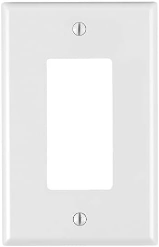 LEVITON T5635-W USB USB Dual Type-C со испорака на електрична енергија во wallид полнач со 15 засилувачи, 125 волти отпорен на изложба, бел и PJ26-WM 1-Gang Decora/GFCI Decora Wallplate, бела, 10-пакет