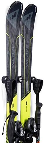 Скејтптич Атлас скијачки закачалка wallид за складирање на wallидови за складирање на луксузни држачи за луксуз, црно
