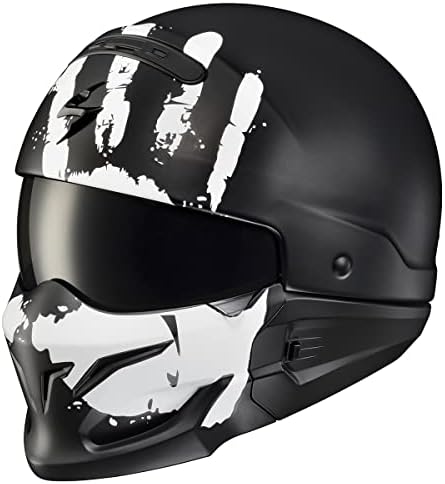 Scorpionexo тајно отворено лице половина школка 3/4 режим мотоцикл шлем, одобрена Урук за возрасни унисекс