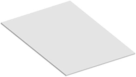Изведба на проширен ПВЦ лист-Лесна цврста пена-6мм-12 x 12 инчи-бело-идеално за сигнали, дисплеи и дигитално/печатење на екран, не-порозна