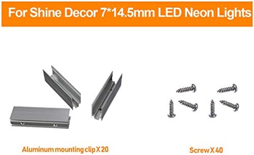Производи за пакети со декор за сјај со монтажен клип пакет со бел 25м/82ft LED Neon Rope Lights Kit