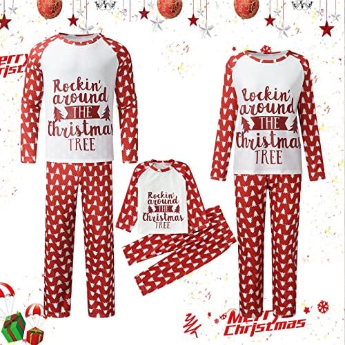Кошмар во Дијаго пред Божиќни панталони за пижама, совпаѓање на маичка со долг ракав постави семеен празник PJS ноќна облека 2 парчиња