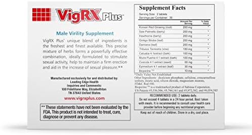 Vigrx Plus for Tablets Men | Додаток за подобрување на мажите | Машките апчиња за зголемување ја зголемуваат големината со организатор на пилули од 7 дена