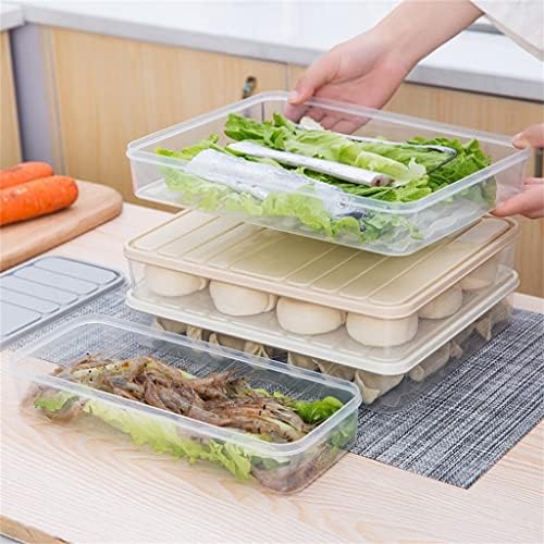 SLNFXC Контејнер За Складирање Храна Редење Капак Квадратни Пластични Еднослојни Запечатени Транспарентни Кутија