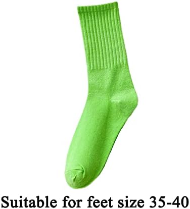 Женски чорапи за поддршка на цврсти чорапи за компресија во боја за жени шарени атлетски лесни памучни купови чорапи атлетски чорапи