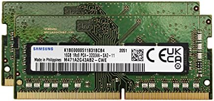 Samsung 8 GB DDR4 3200MHz PC4-25600 SODIMM 1RX8 CL22 1.2V лаптоп лаптоп за лаптоп RAM меморија Надградба на M471A1K43EB1-CWE ADAMANTA