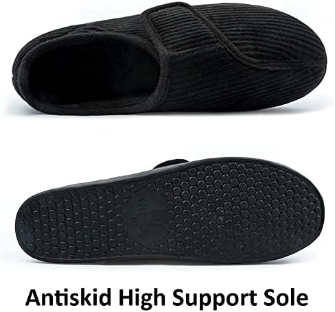 Git-u-up дијабетични влечки чевли за мажи артритис едем прилагодливо затворање на пети отечени нозе влечки меморија пена удобна спална соба куќа