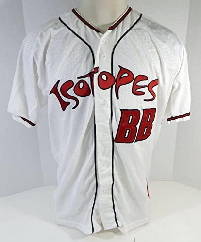 Albuquerque Isotopes Bat Boy BB игра користена бела маичка XL DP12396 - Игра користена МЛБ дресови