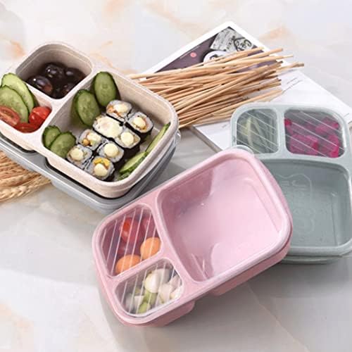 XDCHLK микробранова кутија за ручек Бенто кутија со оддел пикник бенто кутии контејнер за храна Детска школа за возрасни канцелариски ручек за ручек