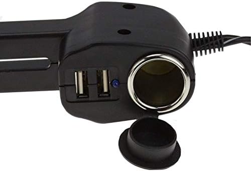 Navitech USB порта 4.2A Поддршка за глава со интегриран полнач за автомобили компатибилен со Tibuta Masterpad E100 10.1 таблета