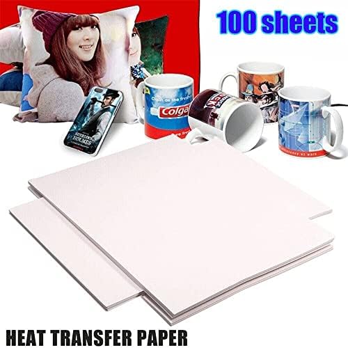 AOK 100SHETS A4 Sublimation Paper 8.27x11.7 Инч за печатачи за сублимација на Inkjet за пренесување на топлина за пренесување на топлина за