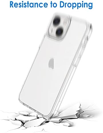Џетех Случај за iPhone 13 Мини 5.4-Инчен, Не-Пожолтување Шокпрофон Телефон Браник Покритие, Анти-Гребење Јасно Назад