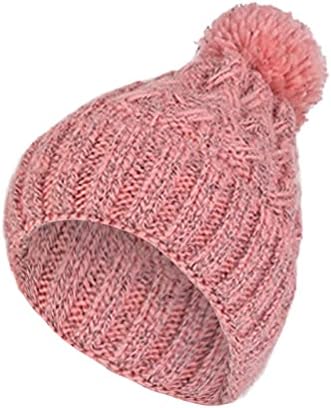 Менхонг Зимска капа мека плетена кабелска капа, руно жени наредени капи, жени топли дебели капи капи, плетени гравчиња, пад дами