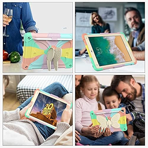 Таблет компјутер случај на таблети Компатибилен со iPad 5 -та 6 -та генерација кутија компатибилен со деца | iPad 9,7 Case 2017 2018,
