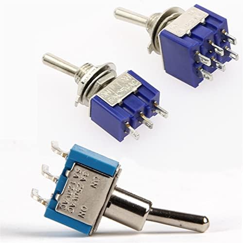 Индустриски прекинувачи 2pcs 6 mm прекинувачи минијатурни прекинувачи за вклучување единечен пол двојно фрлање мини водоотпорно капа