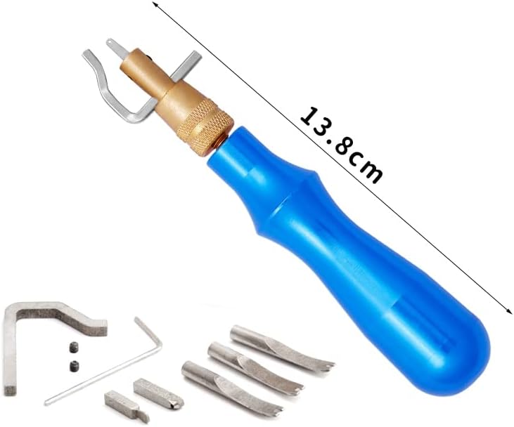 Miusie 7-во-1 мултифункционален прилагодлив кожен раб заширање на занаетчиски занаетчиски алатки за занаетчиски рачно изработени додатоци