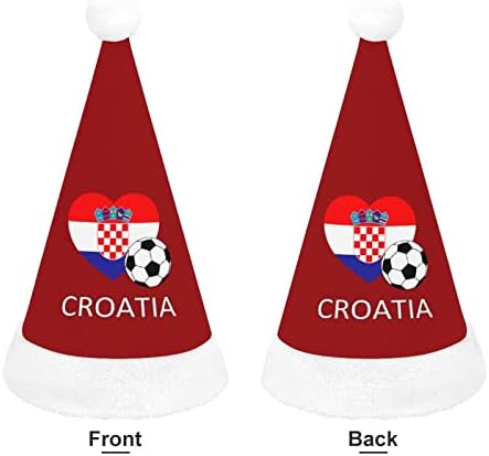 Љубов Хрватска Фудбал Фудбал Божиќна Капа Персонализирана Капа На Дедо Мраз Смешни Божиќни Украси