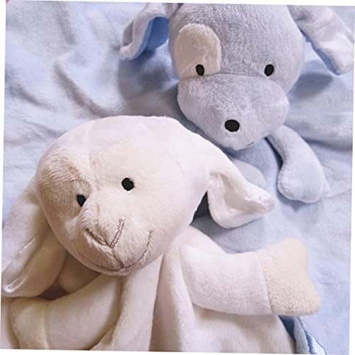 Toyvian Boys Bibs плишано ќебе мини играчка за апесирање пешкир бебе девојче ќебе бебе асоцијација крпа за наградата за бебиња животно