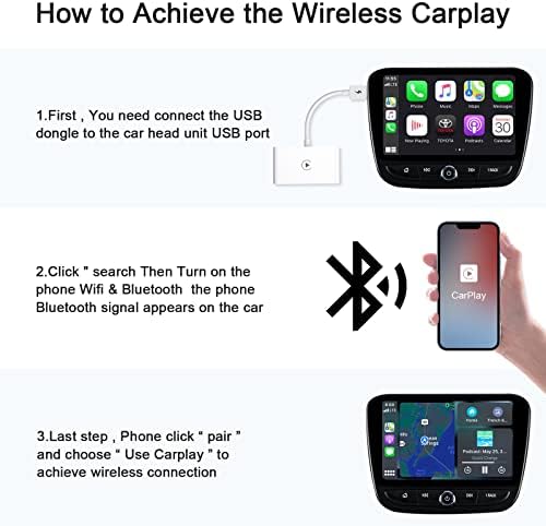 ДАГИЏИРД ДЦ 5В 1-2. 1 А Надградба Безжичен Адаптер Конвертирате Жичен Во Безжичен за iOS 10+ Автомобил Авто За CarPlay Навигација Плеер