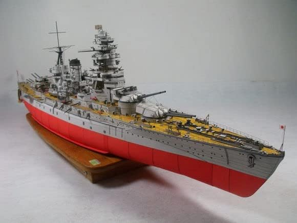 Втора светска војна Јапонскиот борбен брод Нагато брод хартија за хартија за хартија модел Кит Деца подароци