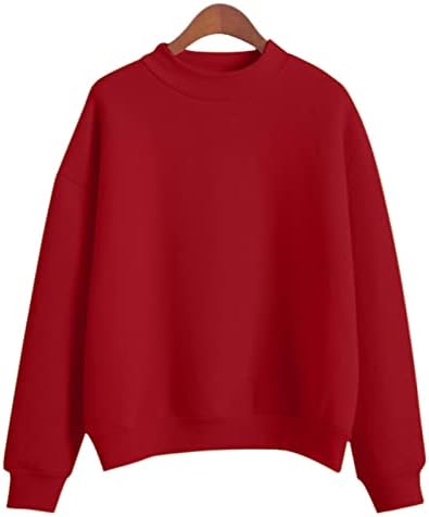 Hemlock тинејџерски девојки Врзајте боја џемпери со долги ракави, влечење во боја блок, училишен спортски блуза, пад на култури, врвови