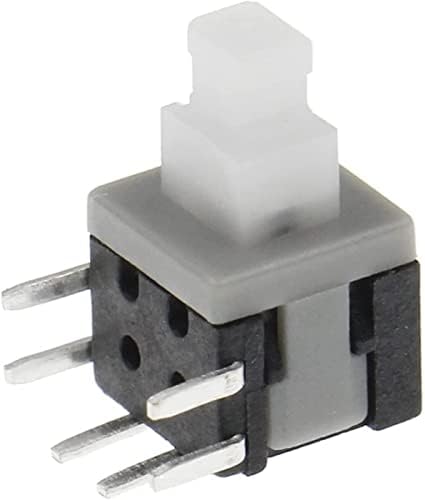 Micro Switch 100pcs KFT-5.8 5.8x5.8mm тактилно притискање на копчето за вртење на копчето за заклучување 6pin со висока глава